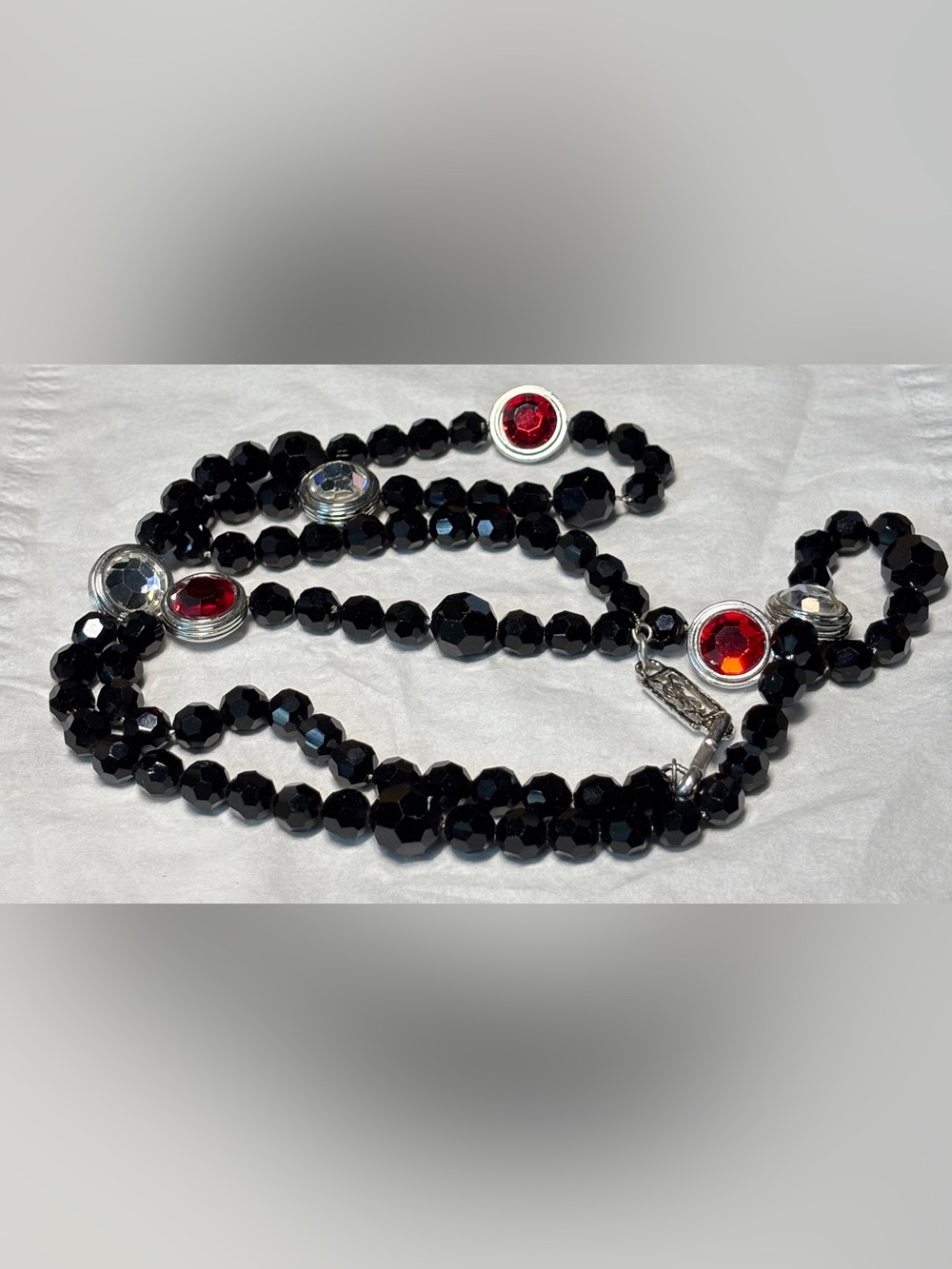 Sparkly Vintage YSL Beaded Necklace